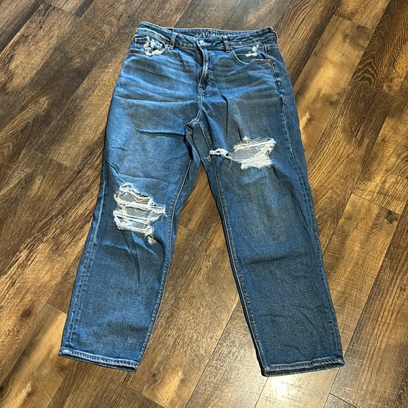 American eagle stretch mom straight jeans 12 regular - Picture 2 of 7